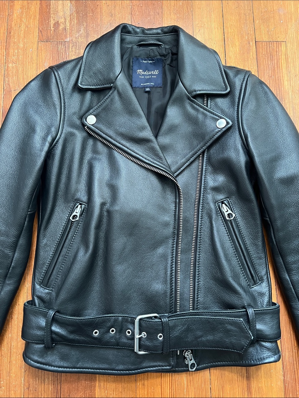 Madewell Black Ultimate Leather Motorcycle Jacket
